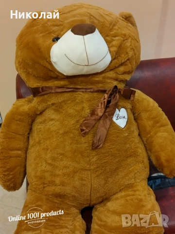 Коледни промоции! - Голям плюшен мечок 140см! , снимка 4 - Плюшени играчки - 52755096