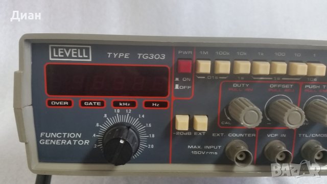 Функционален генератор LEVELL TG-303, снимка 4 - Друга електроника - 43229395