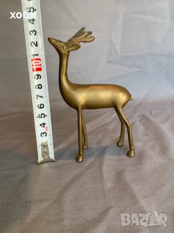 месингов елен , снимка 3 - Антикварни и старинни предмети - 50929352