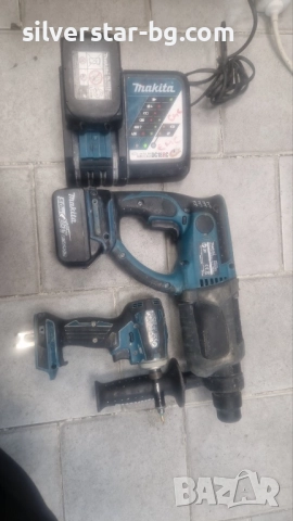 Перфоратор и винтоверт зарядно Makita Макита, снимка 3 - Перфоратори - 51986478