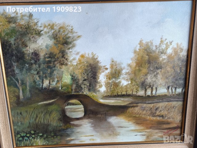 Стара маслена картина, снимка 1