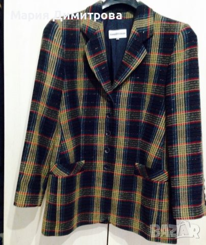 Модерно карирано сако Вълна, снимка 2 - Сака - 38948596
