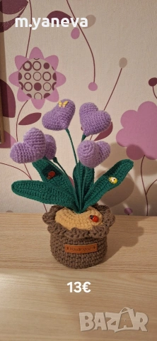 ръчно плетени сърца, снимка 12 - Декорация за дома - 53189935