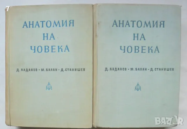 Книга Анатомия на човека. Том 1-2 Димитър Каданов и др. 1964 г., снимка 1 - Специализирана литература - 48183356