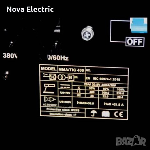 Електрожен Аргон MMA/TIG 400A, снимка 3 - Други инструменти - 39458151