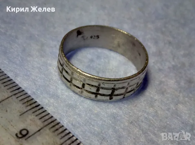 СТИЛНА ВИНТИДЖ АРТ ОРНАМЕНТИКА СРЕБЪРНА ХАЛКА ПРЪСТЕН СРЕБРО 925 МАЙСТОРСКА РАБОТА 48608