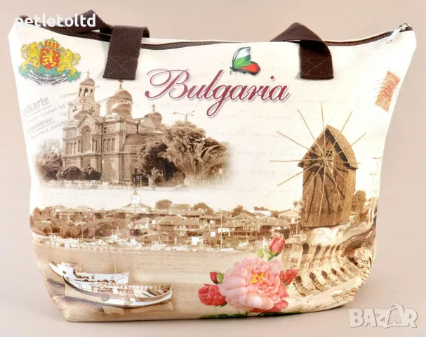 Чанта сувенирна ЛУКС - с цип 