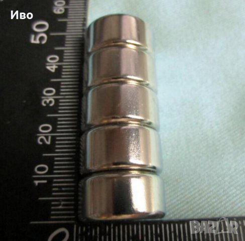 Неодимови магнити • N52 • Цени на кръгли и магнитити с отвори — Bazar.bg