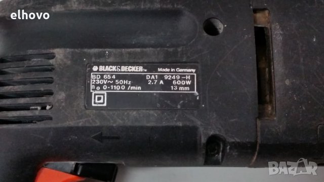 Перфоратор Black&Decker BD 654, снимка 5 - Перфоратори - 27394099