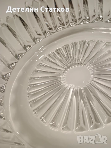 Винтидж стъклена купа, снимка 2 - Чинии - 53019331