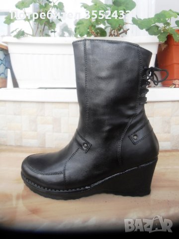 Бълг. нови боти от естествена кожа, снимка 2 - Дамски боти - 38763665