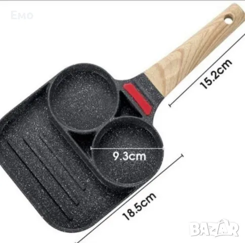 Иновативен и практичен тиган от 3 части, снимка 2 - Съдове за готвене - 48525124