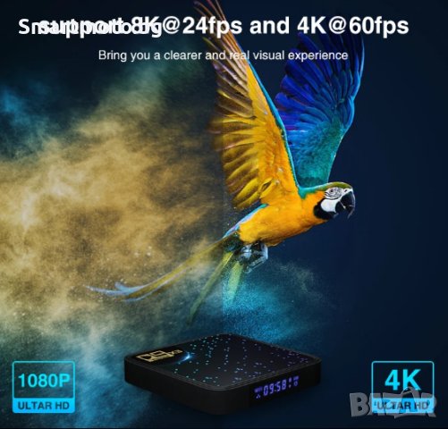 D9 X3 Андроид 9.0 Тв бокс 2GB 16GB TV Box D9X3 Amlogic S905x3, снимка 6 - Приемници и антени - 43563503