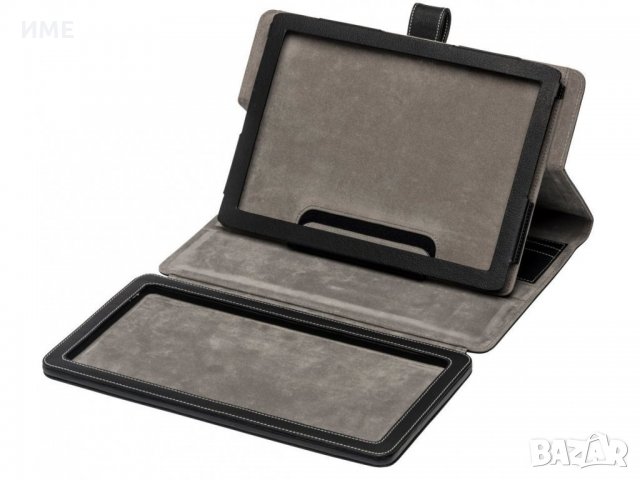Универсален, кожен калъф за таблет 10.1" Medion MD 87129 с Bluetooth клавиатура, Черен, снимка 5 - Таблети - 27909123