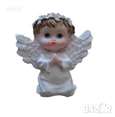 Голям ангел момче дете отворени крила силиконов молд форма за декорация фондан шоколад гипс сапун, снимка 2 - Форми - 26984713