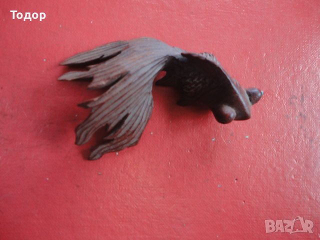 Дървена фигура фигурка пластика Златната Рибка риба , снимка 2 - Други - 39142894