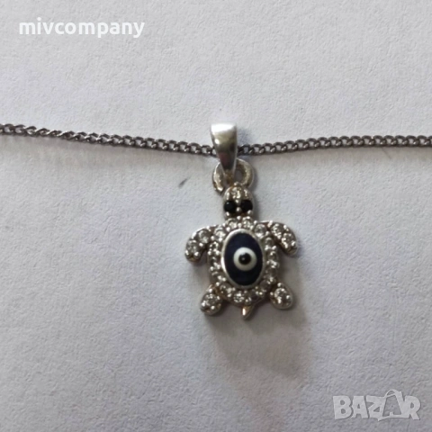 Сребърно колие 2.10гр.42см., снимка 5 - Колиета, медальони, синджири - 53087856