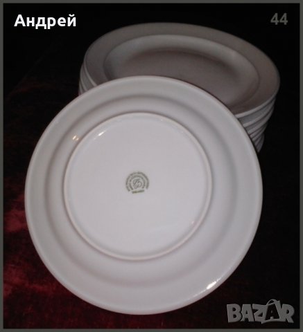 Комплект порцеланови десертни/подложни чинии с „изчистен“ вид, снимка 4 - Чинии - 27017772
