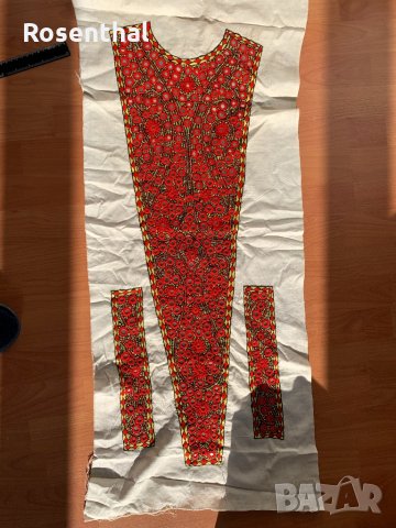 Ръчна бродерия - Заготовка за етно рокля (предница и маншети)