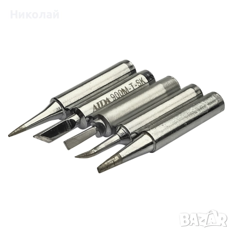 Комплект за запояване в кутия AIDA A-806, поялник 60W с регулируема t 200-450 °C, човки 900M 6 бр., снимка 7 - Друга електроника - 52246232