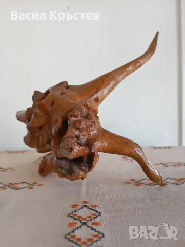 Авторска скулптура, Абстрактна пластика от дърво - 2 бр., ръчна изработка 1987 г., уникати, снимка 3 - Антикварни и старинни предмети - 47720845