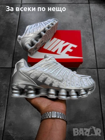 Nike Shox TL Мъжки Маратонки С Кутия👟Мъжки Спортни Обувки Сиво Код S415