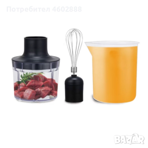 Мощен пасатор 4-в-1 HALEY 1200W с чопър, тел и мерителна кана – Професионален резултат у дома, снимка 6 - Чопъри и пасатори - 52909028