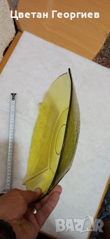 фруктиера от цветно стъкло, снимка 3 - Антикварни и старинни предмети - 50999433