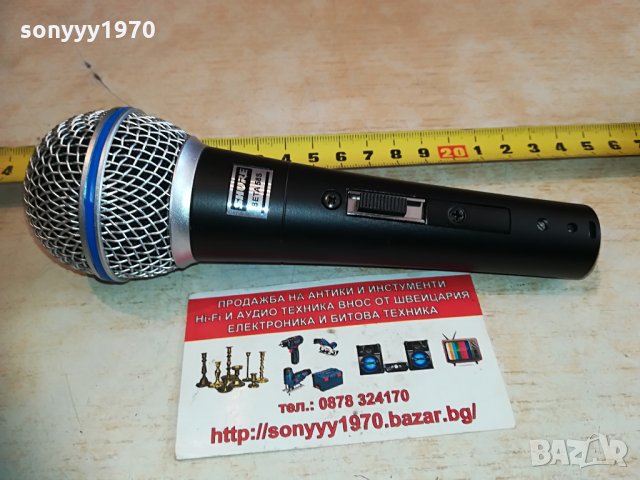 shure beta sm58s-profi microphone-внос швеицария 2104211712, снимка 9 - Микрофони - 32634025
