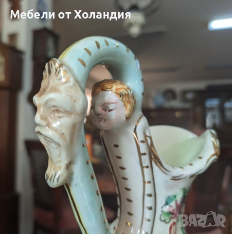 Пищна кана/ваза Каподимонте, снимка 6 - Вази - 50999905