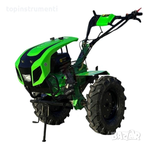 Мотоблок бензинов ТУНДЖА 9000К, 9 к.с., 4-тактова, 270 куб.см, 1400 мм ширина, с инвентар