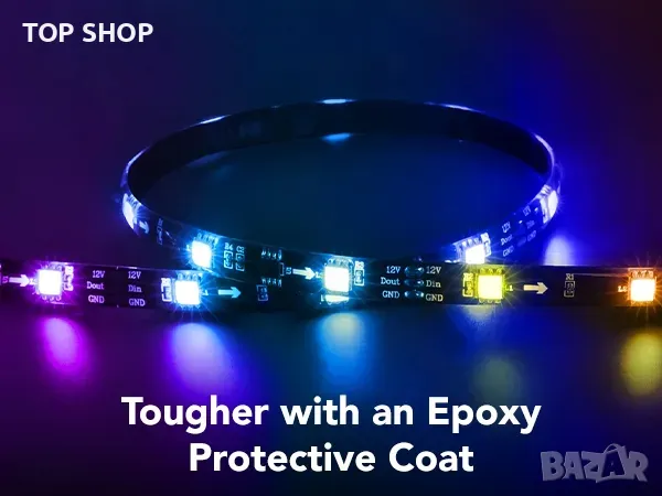 Govee H6168 TV LED Backlight RGBIC задна светлина за телевизор 55-65 инча, снимка 3 - Телевизори - 48938456