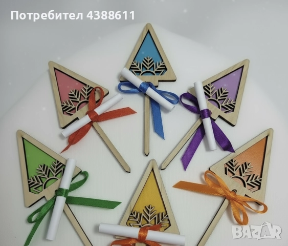 Коледни късмети за баница, снимка 6 - Декорация за дома - 51929402