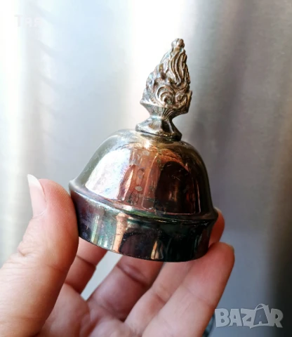 Винтидж стъклена кана с метална дръжка и капак , снимка 6 - Антикварни и старинни предмети - 51244523