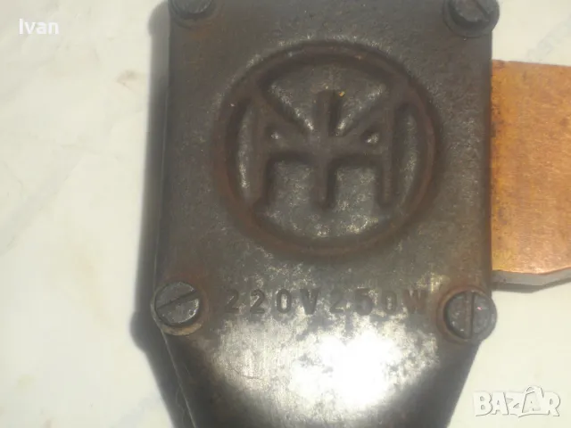 250 вата СТАРО КАЧЕСТВО МАСИВЕН ЕЛЕКТРИЧЕСКИ ПОЯЛНИК НЕМСКИ човка 10 см медна, снимка 15 - Поялници и запояване - 47799462