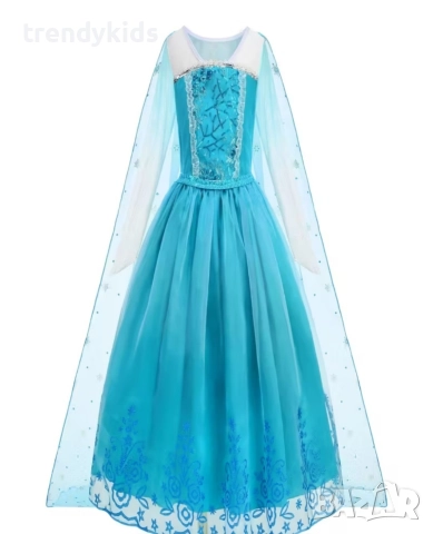 Нова Луксозна Рокля на Елза , снимка 7 - Детски рокли и поли - 49985800