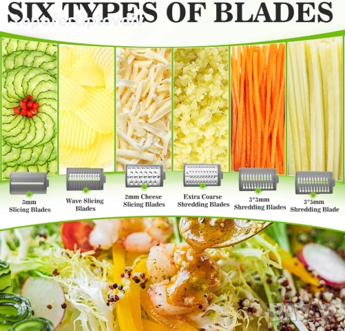 Електрическо ренде Enleber 6 в 1,Гаранция, снимка 6 - Чопъри и пасатори - 52477047