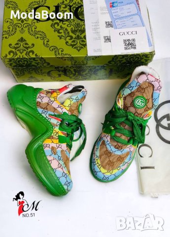 ✨💚Gucci зелени стилни дамски обувки💚✨