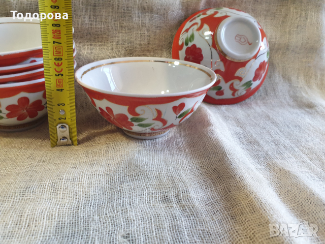 Порцеланови филджани-Самаркандский порцеланов завод- 6 броя, снимка 7 - Сервизи - 44911769