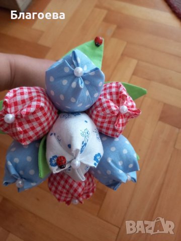 Лалета от плат , снимка 3 - Декорация за дома - 37936465