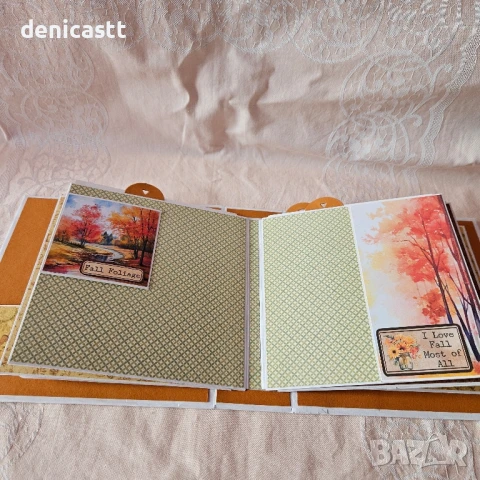 Ръчно изработен албум Есен , снимка 6 - Декорация за дома - 51300659