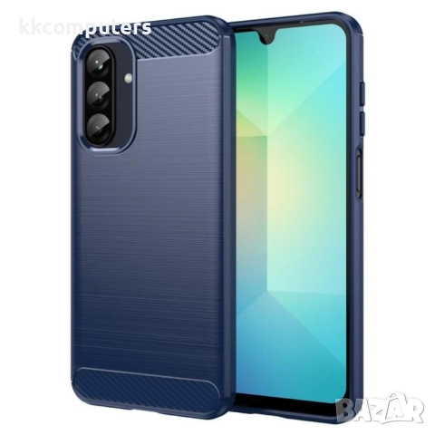 Samsung Galaxy A26 5G Удароустойчив Carbon Fiber Калъф и Протектор, снимка 3 - Калъфи, кейсове - 51450781
