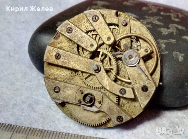 МЕХАНИЗЪМ от РЯДЪК МОДЕЛ СТАР ШВЕЙЦАРСКИ ДЖОБЕН ЧАСОВНИК За ЧАСТИ ДЕКОР РЕСТАВРАЦИЯ РЕМОНТ 41453, снимка 7 - Антикварни и старинни предмети - 48633734
