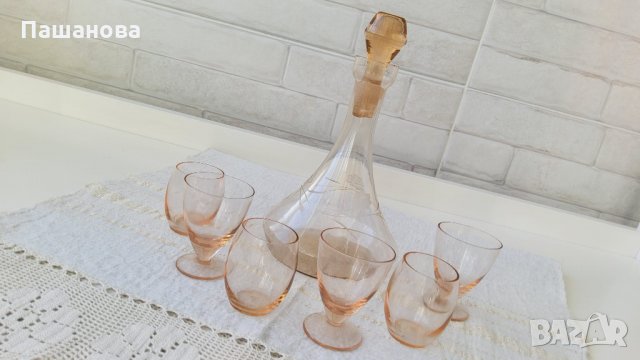 Ретро сервиз за ракия,фино стъкло, снимка 3 - Сервизи - 34842025