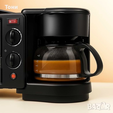 Печка, тостер и кафемашина – 3в1 + ПОДАРЪК Уред за сандвичи Royal Swiss, снимка 4 - Печки, фурни - 52716455