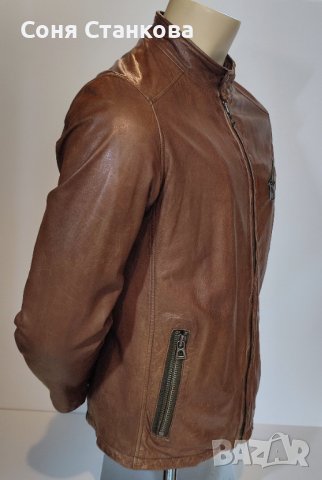 Мъжко кожено яке от естествена кожа - BOSS , Strellson, снимка 9 - Якета - 43182833