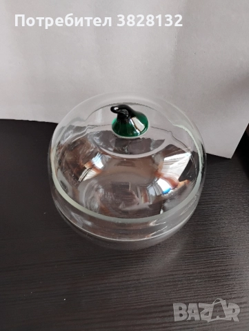 Стъклена бонбониерка, снимка 3 - Декорация за дома - 50112444