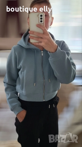 къс ватиран суичър, снимка 4 - Суичъри - 51476830