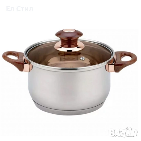 Комплект съдове за готвене от 12 части – Неръждаема стомана, равномерно нагряване и лесна поддръжка, снимка 6 - Съдове за готвене - 53567226