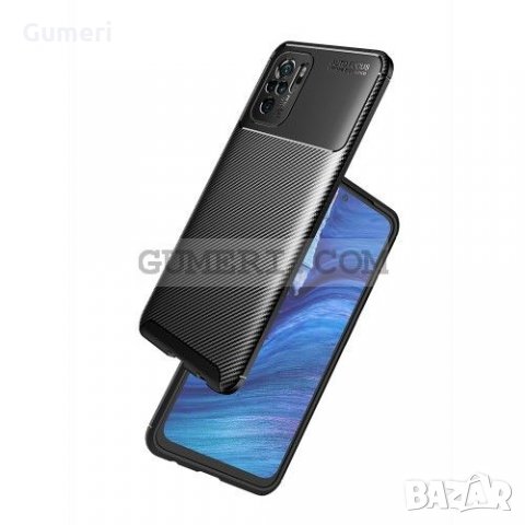 Xiaomi Redmi Note 10 Карбонов Удароустойчив Гръб, снимка 3 - Калъфи, кейсове - 32982521